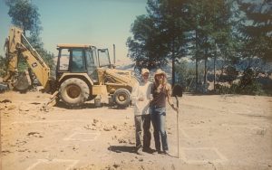 Craig & Melanie with their land purchase